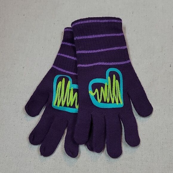Cute NWOT Girls Knit Gloves - Picture 1 of 4